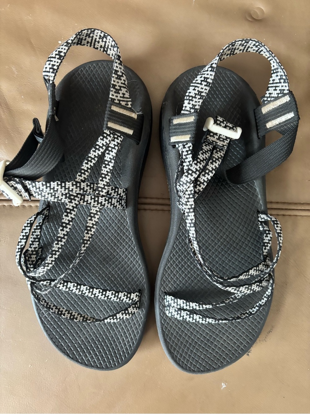 Chaco Women’s Black & White Strappy Outdoor Sandals